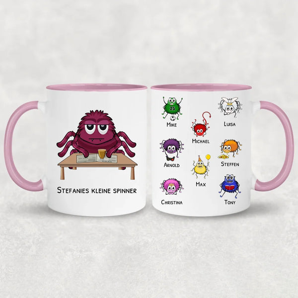 Kleine Spinner - Personalisierte Tasse