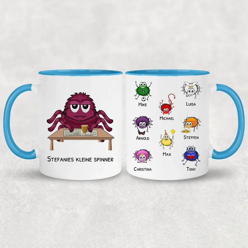 Kleine Spinner - Personalisierte Tasse