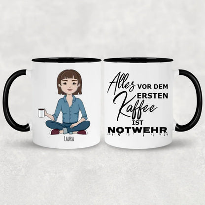 Eerste koffie - Gepersonaliseerde mok