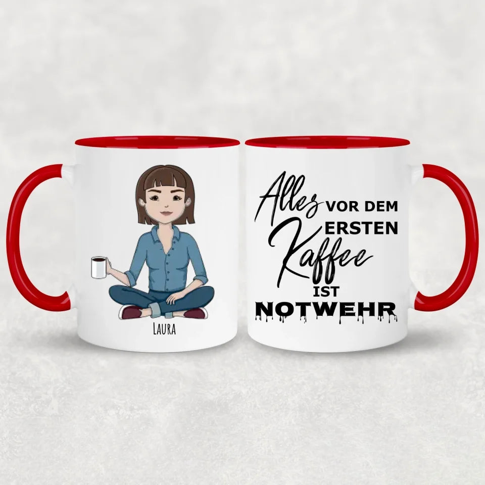Eerste koffie - Gepersonaliseerde mok