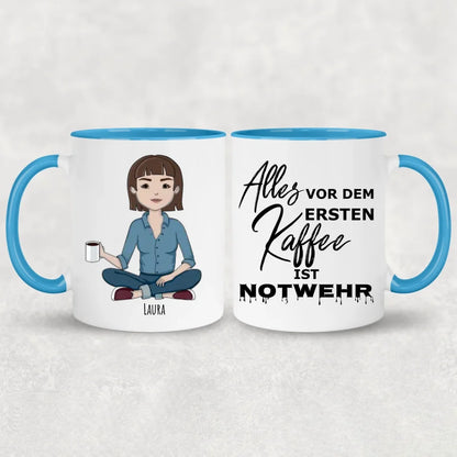 Eerste koffie - Gepersonaliseerde mok