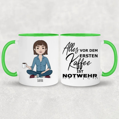 Eerste koffie - Gepersonaliseerde mok
