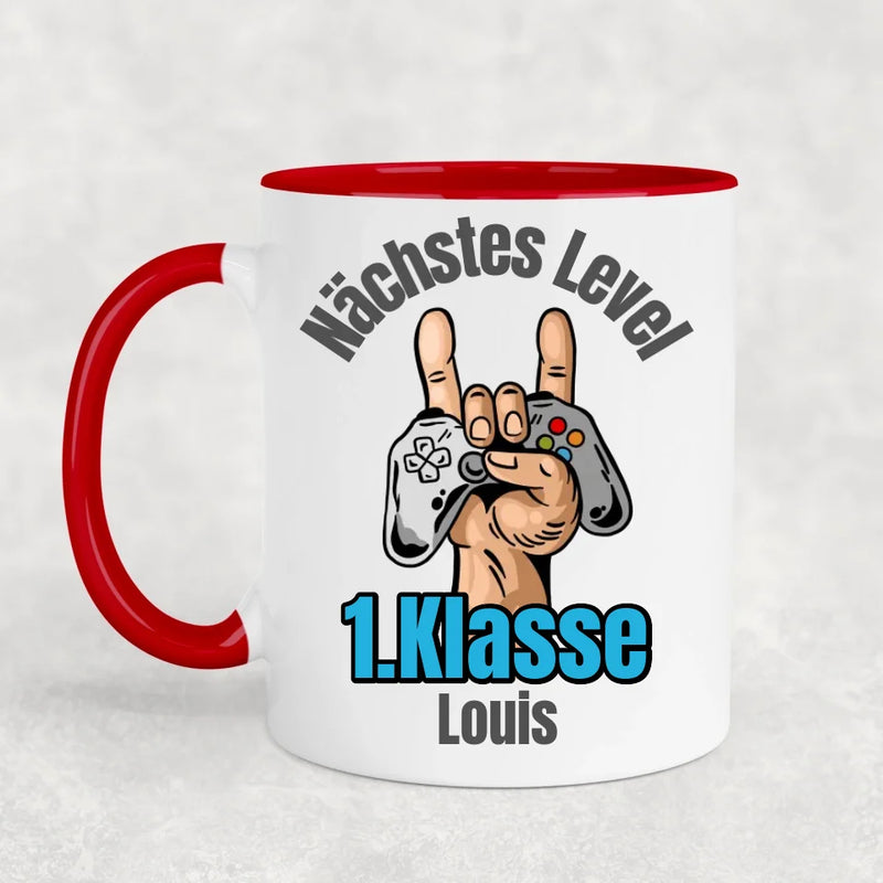 Nächstes Level - Personalisierte Tasse