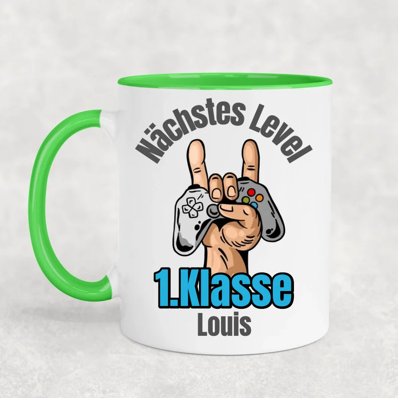 Nächstes Level - Personalisierte Tasse