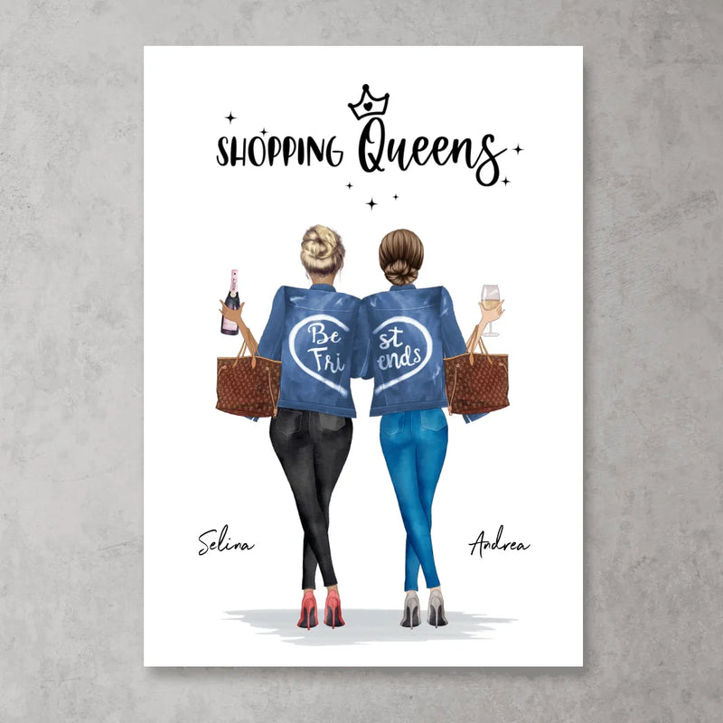 Shopping Queens - Personalisiertes Poster