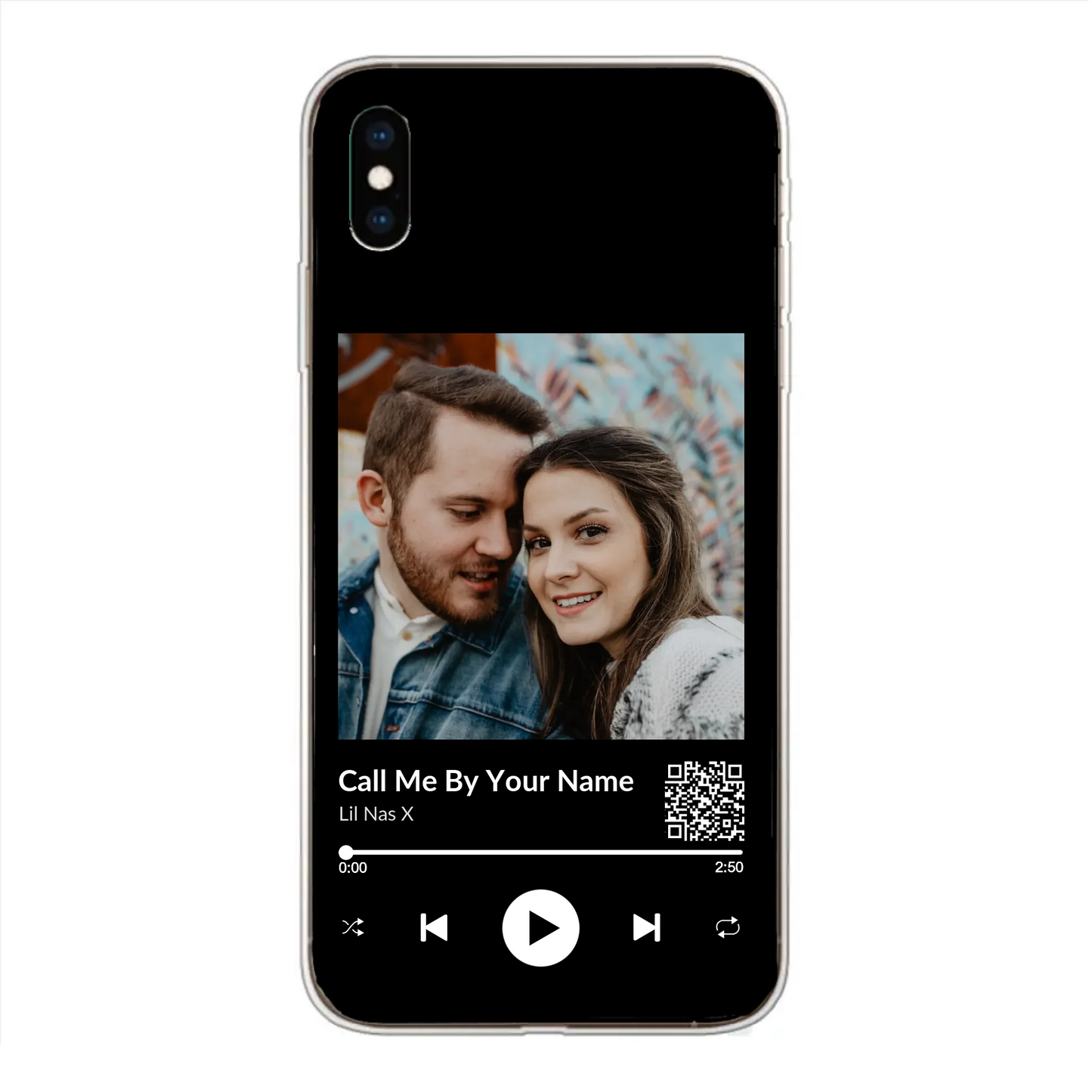 Favoriete liedje - gepersonaliseerde telefoonhoesje 