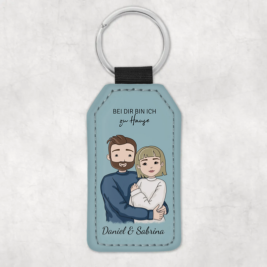 Met jou - Gepersonaliseerde sleutelhanger
