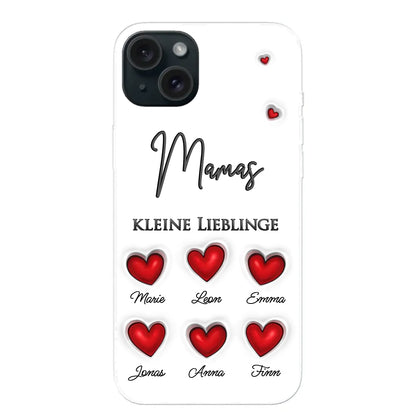 Kleine Lieblinge (Herzen) - Personalisierte Handyhülle