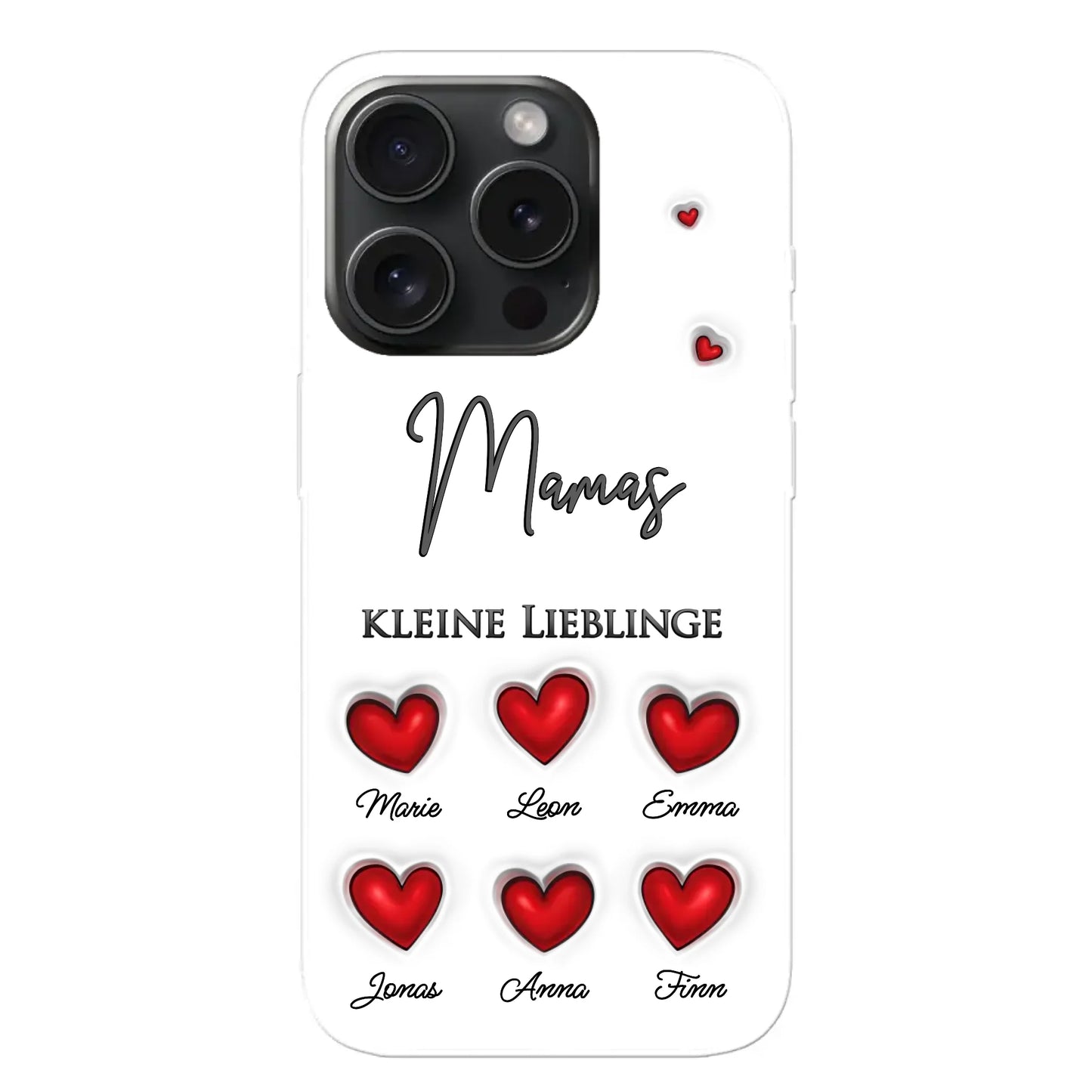 Kleine Lieblinge (Herzen) - Personalisierte Handyhülle