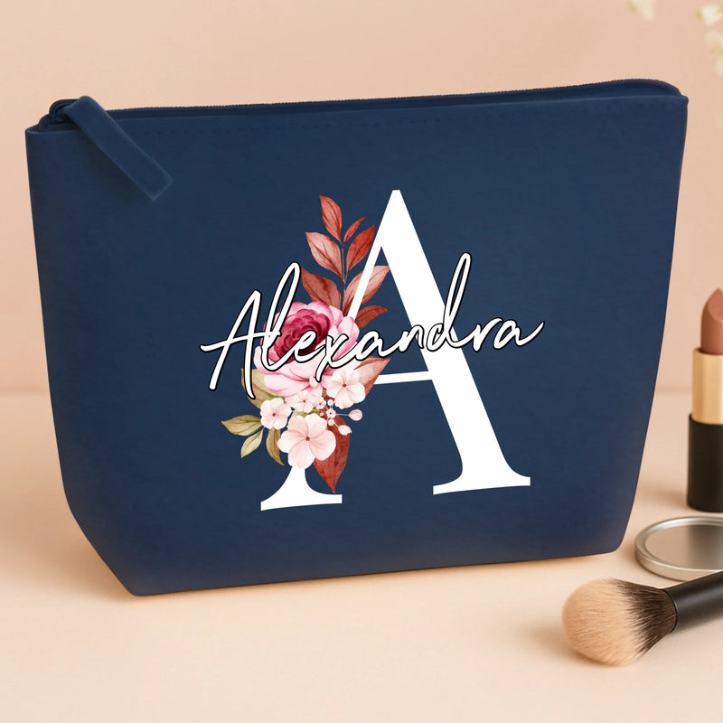 navy big cosmetic bag store