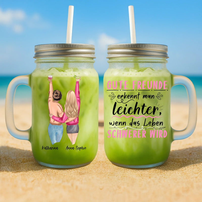 Best friends forever - Personalisiertes Henkelglas