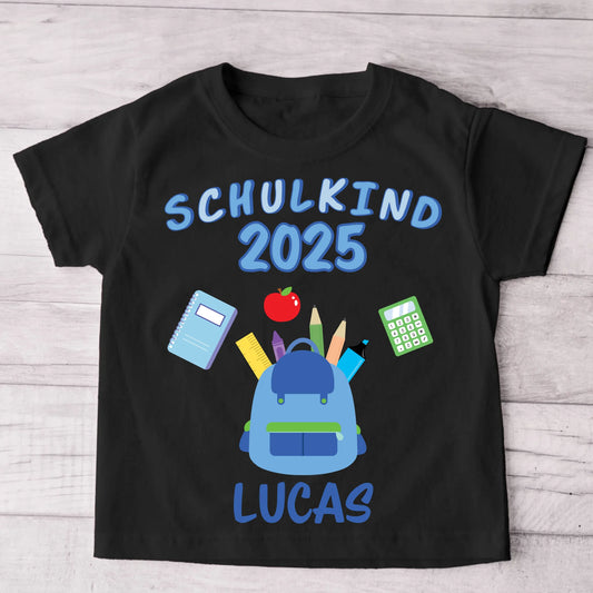 Schulkind  - Personalisiertes Kinder T-Shirt