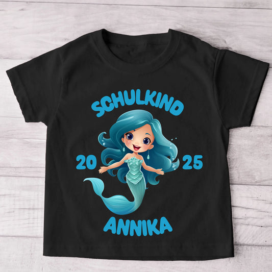 Zeemeermin - Gepersonaliseerd kinder T-shirt 