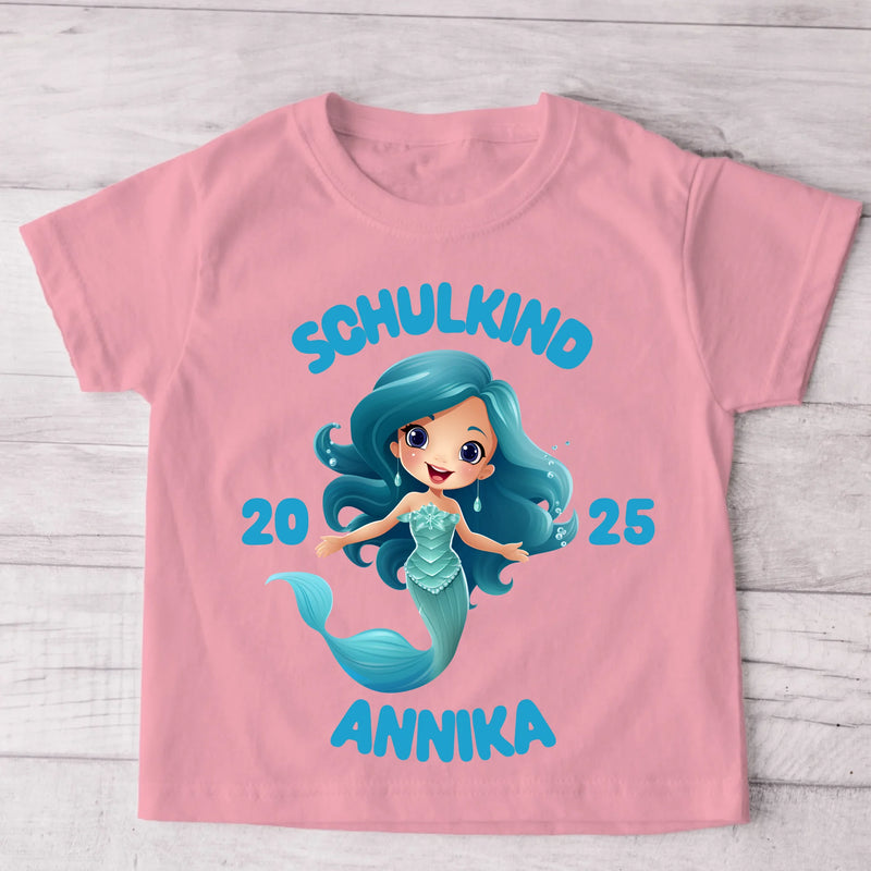 Meerjungfrau - Personalisiertes Kinder T-Shirt
