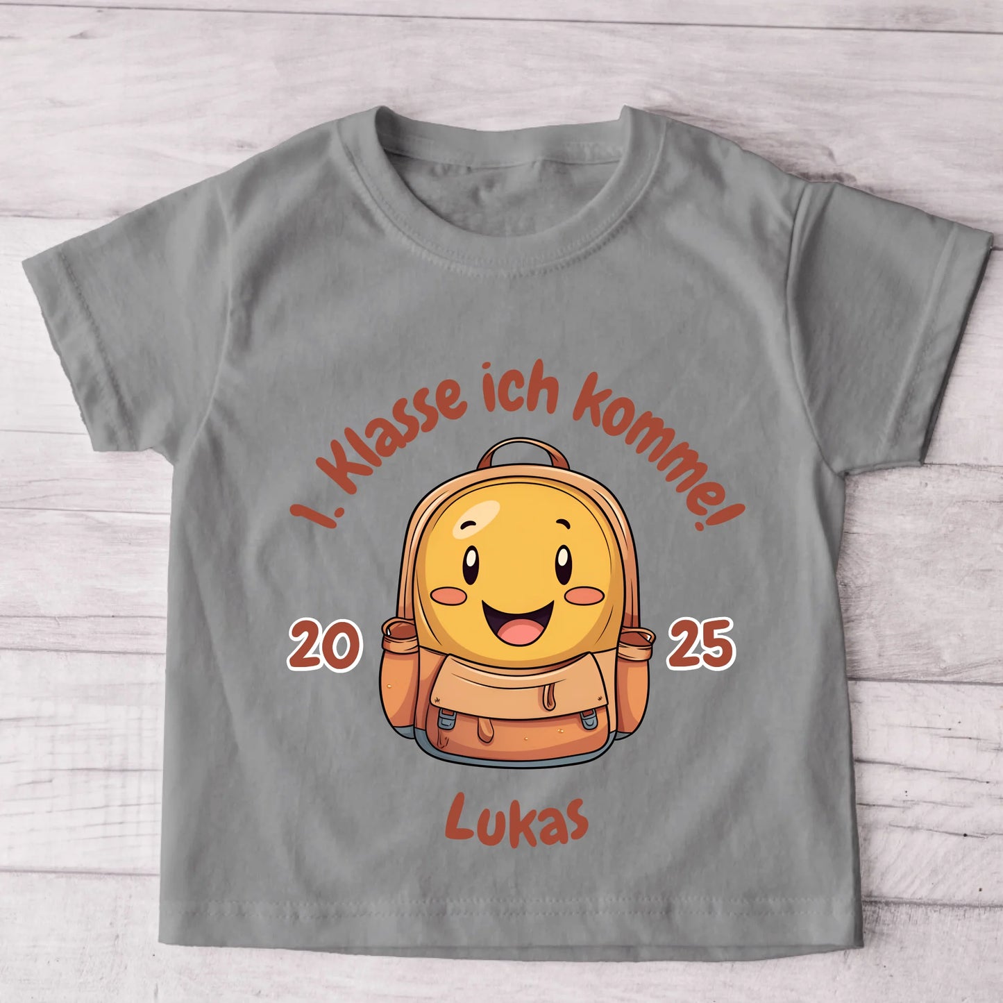 Schooltas - Gepersonaliseerd kinder T-shirt 