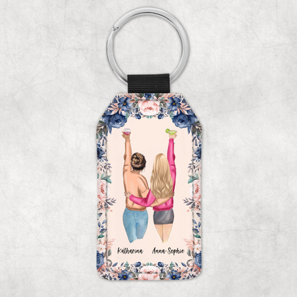 Beste vrienden voor altijd - Gepersonaliseerde sleutelhanger 