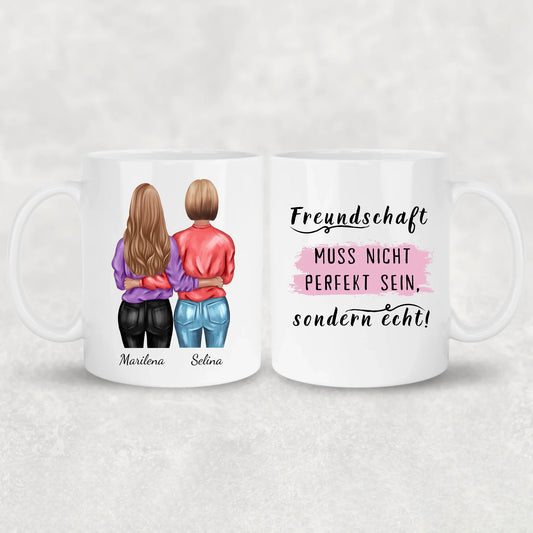 Knuffelende Meisjes - Gepersonaliseerde Mok