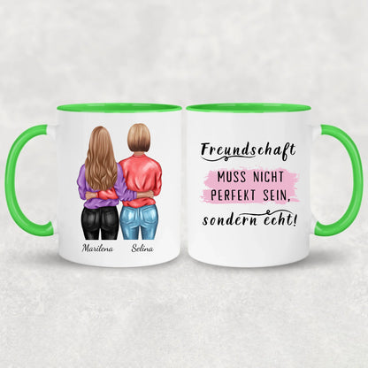 Knuffelende Meisjes - Gepersonaliseerde Mok