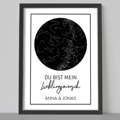 Sternenhimmel - Personalisiertes Poster