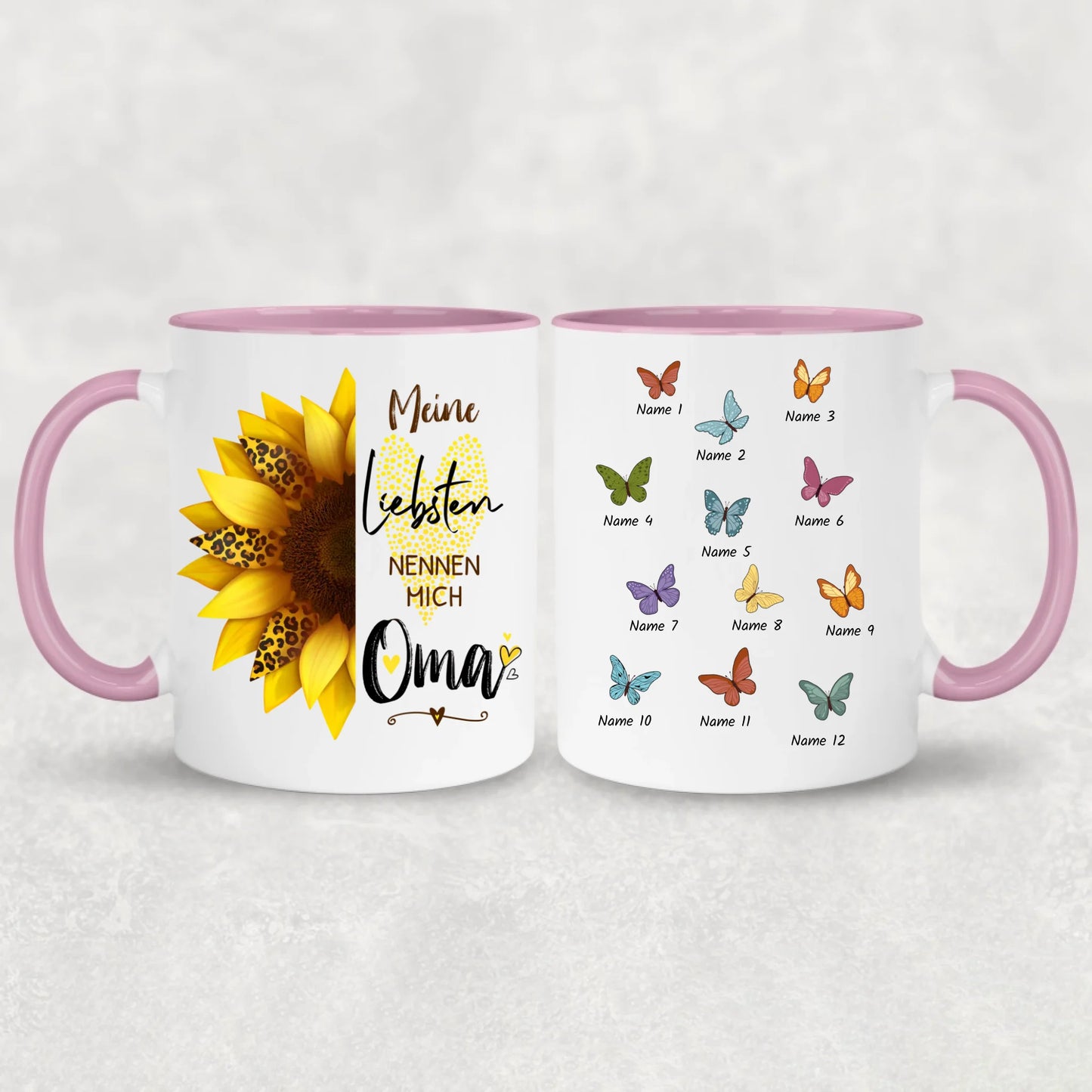 Sonnenblume - Personalisierte Tasse