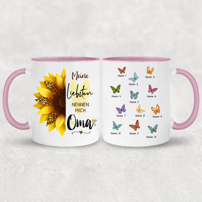 Sonnenblume - Personalisierte Tasse