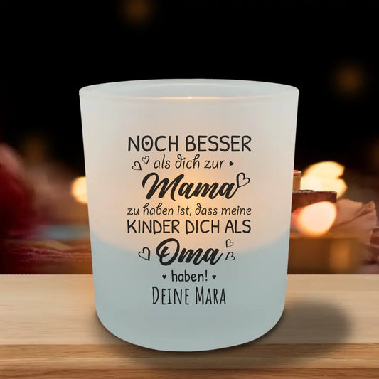 Noch besser - Personalisiertes Teelicht