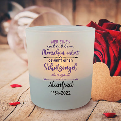 Einen geliebten Menschen - Personalisiertes Teelicht