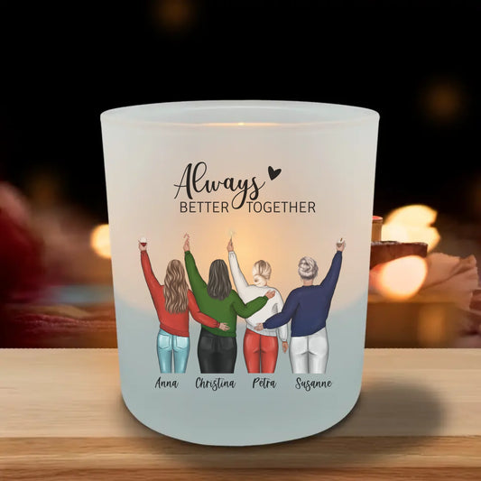 Mädelsabend - Personalisiertes Teelicht