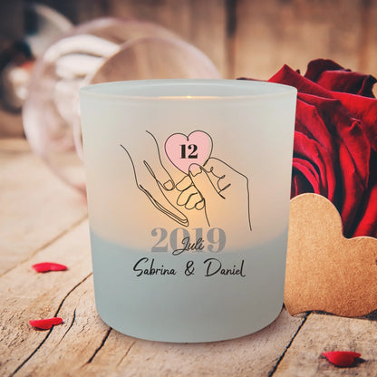 Jahrestag - Personalisiertes Teelicht