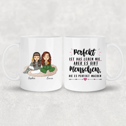 Herzensmenschen - Personalisierte Tasse