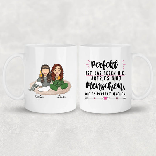 Herzensmenschen - Personalisierte Tasse