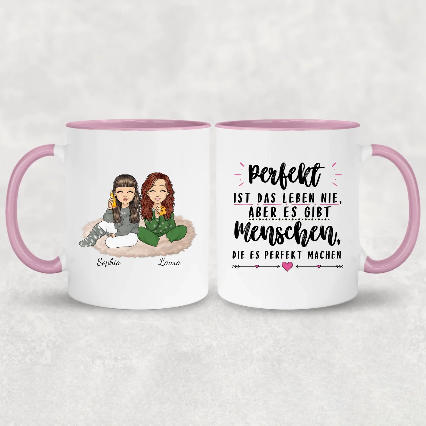 Herzensmenschen - Personalisierte Tasse