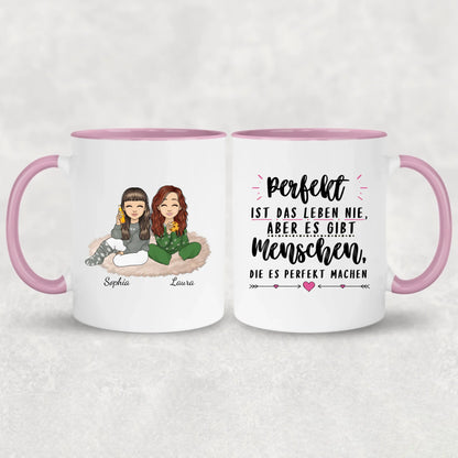 Herzensmenschen - Personalisierte Tasse