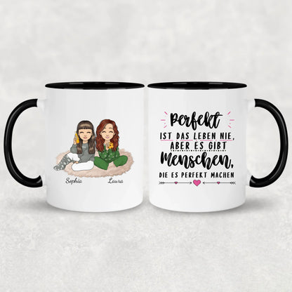 Herzensmenschen - Personalisierte Tasse