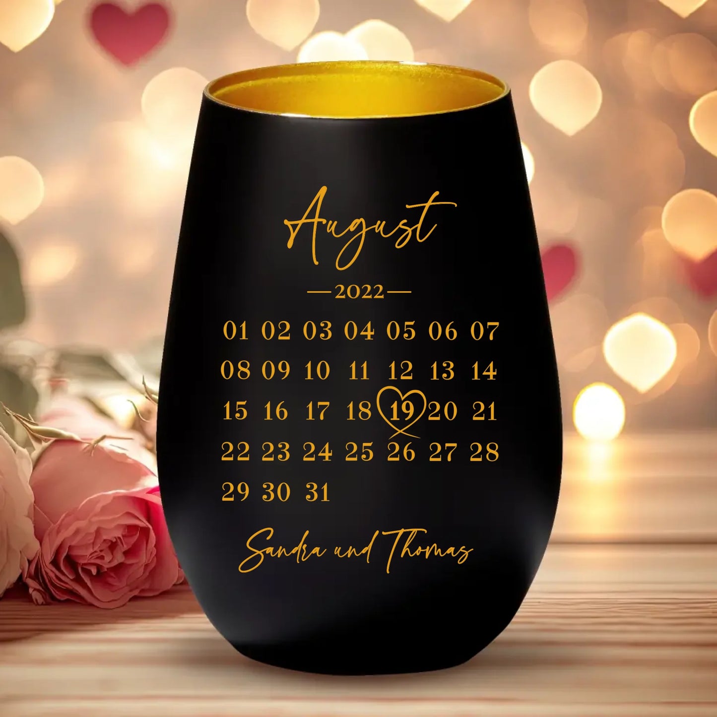 Unser Tag - Personalisiertes Windlicht