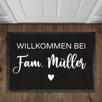 Willkommen - Personalisierte Fußmatte