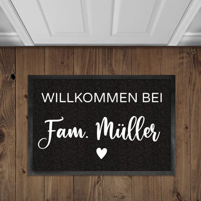 Willkommen - Personalisierte Fußmatte