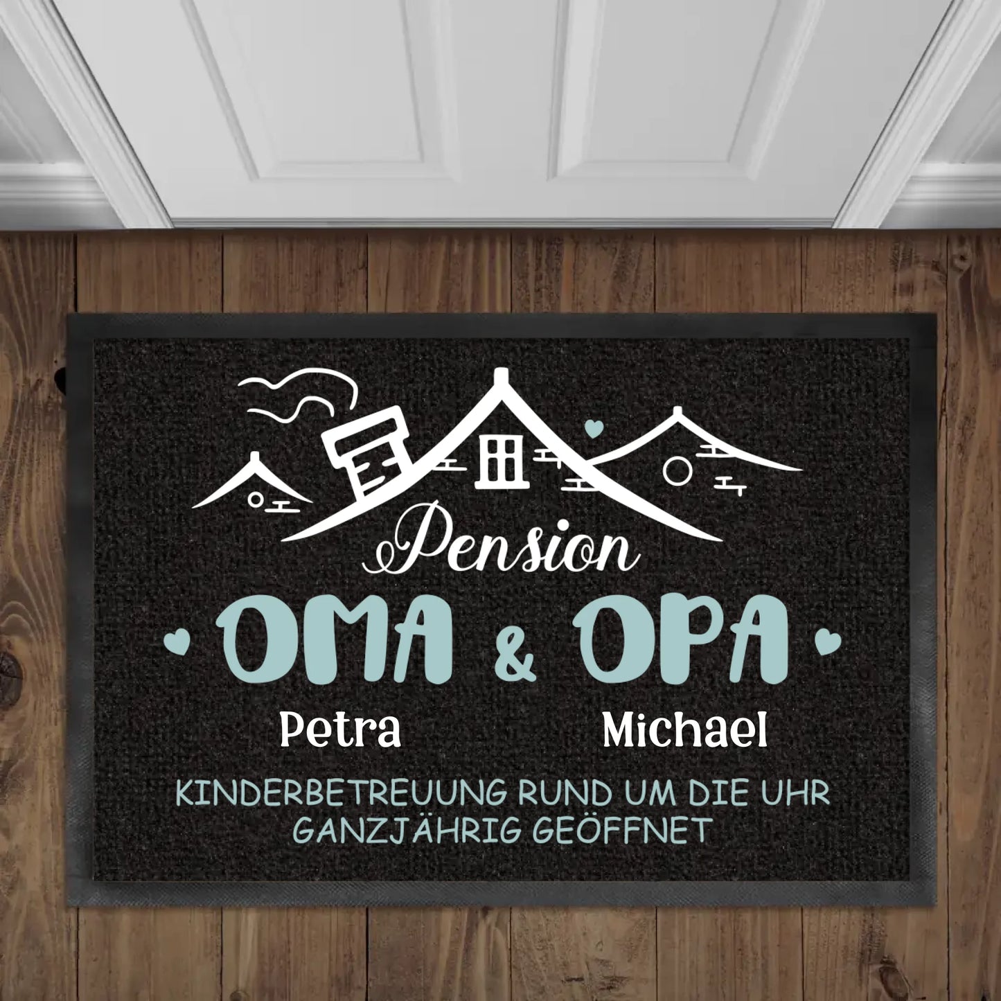 Pension Oma & Opa - Personalisierte Fußmatte