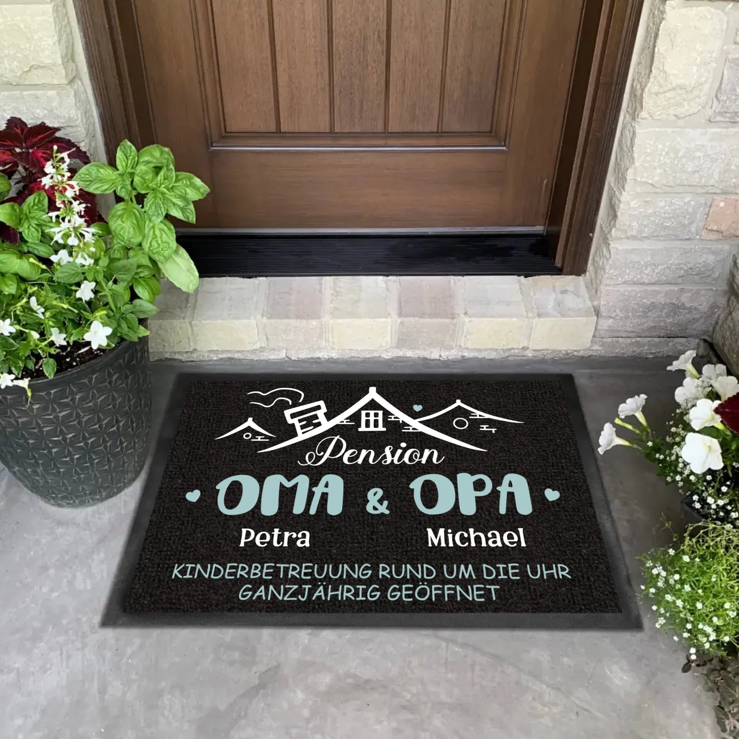 Pension Oma & Opa - Personalisierte Fußmatte