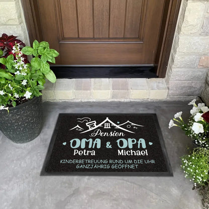 Pension Oma & Opa - Personalisierte Fußmatte