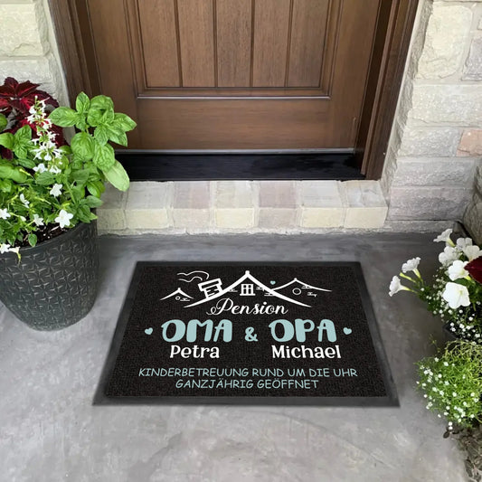 Pension Oma & Opa - Personalisierte Fußmatte