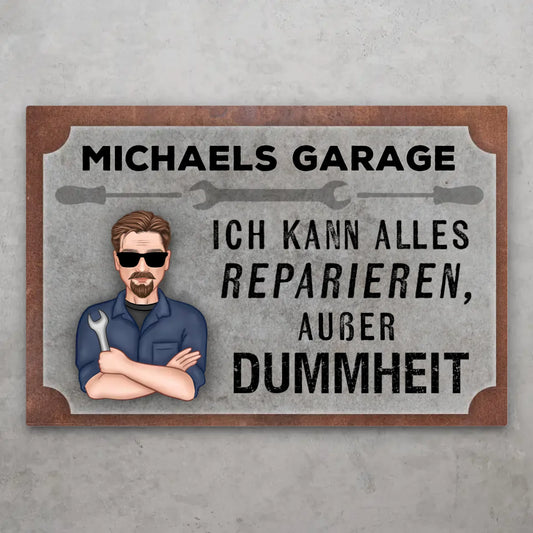 Alles reparieren - Personalisiertes Türschild