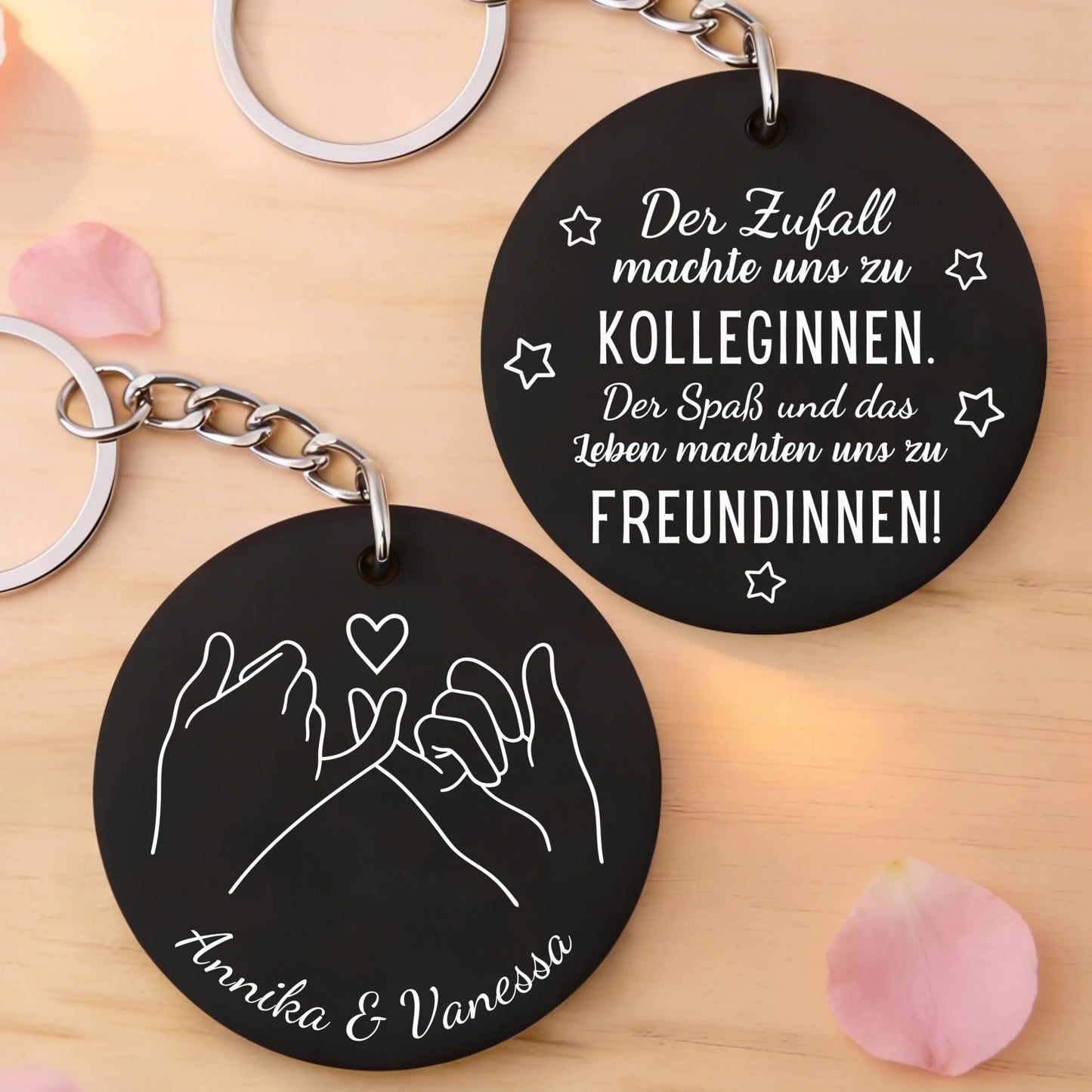 store_black_round_key_chain_both_sides