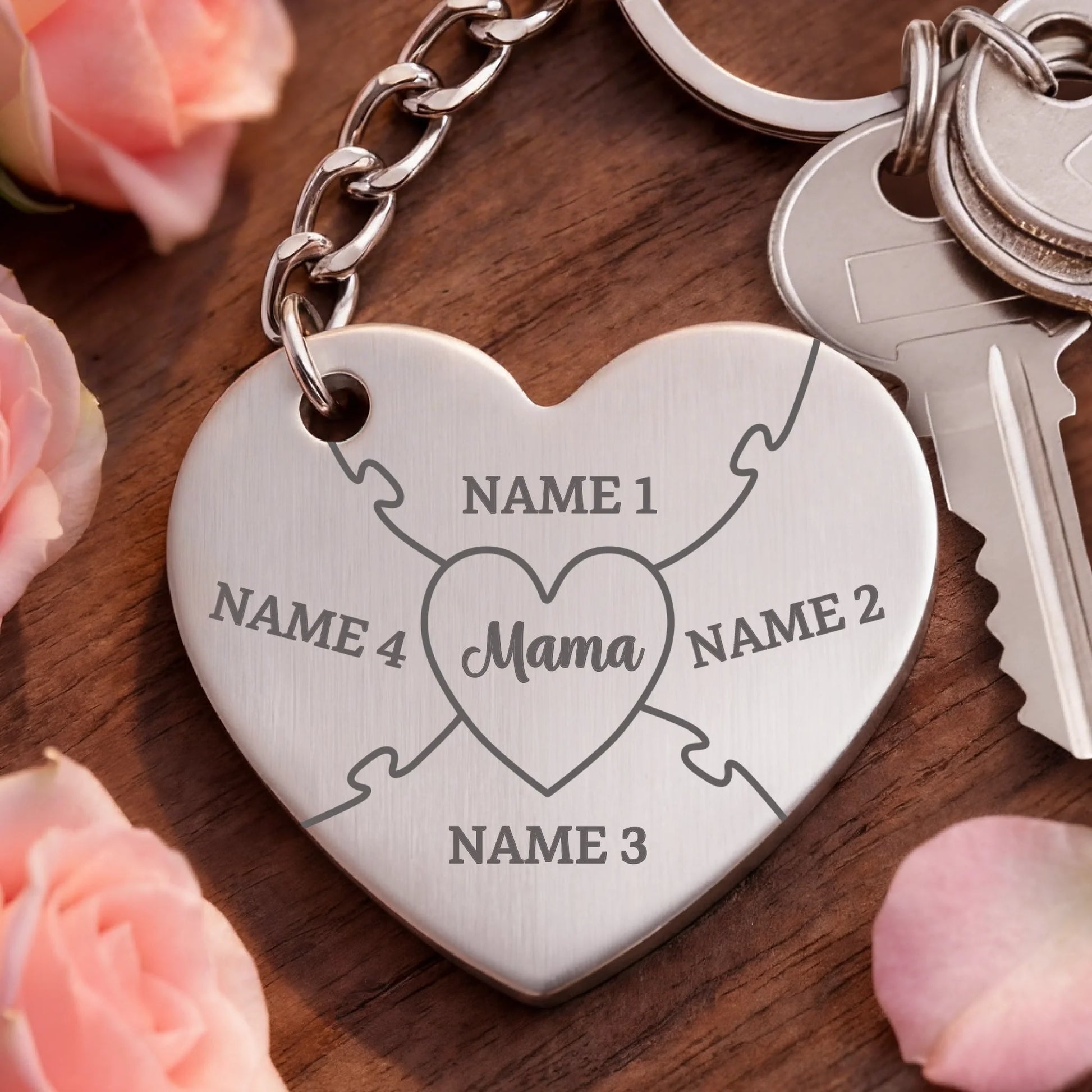 Key chain aluminum silver
