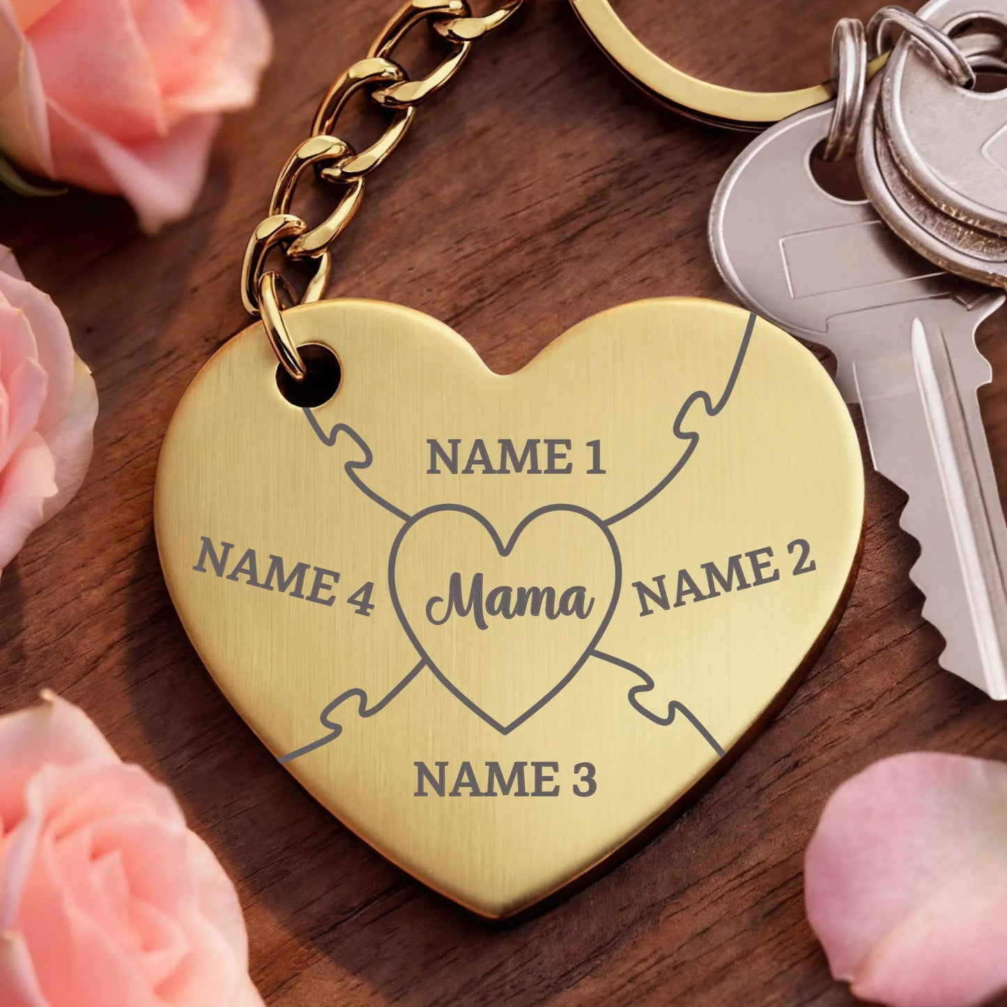 Key chain aluminum silver