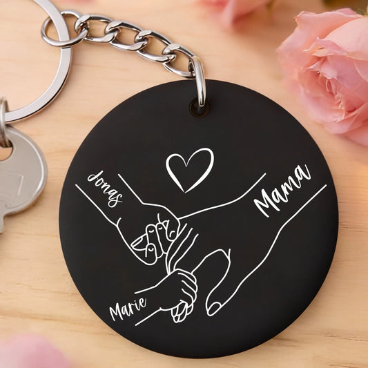 2_store_single_black_round_key_chain