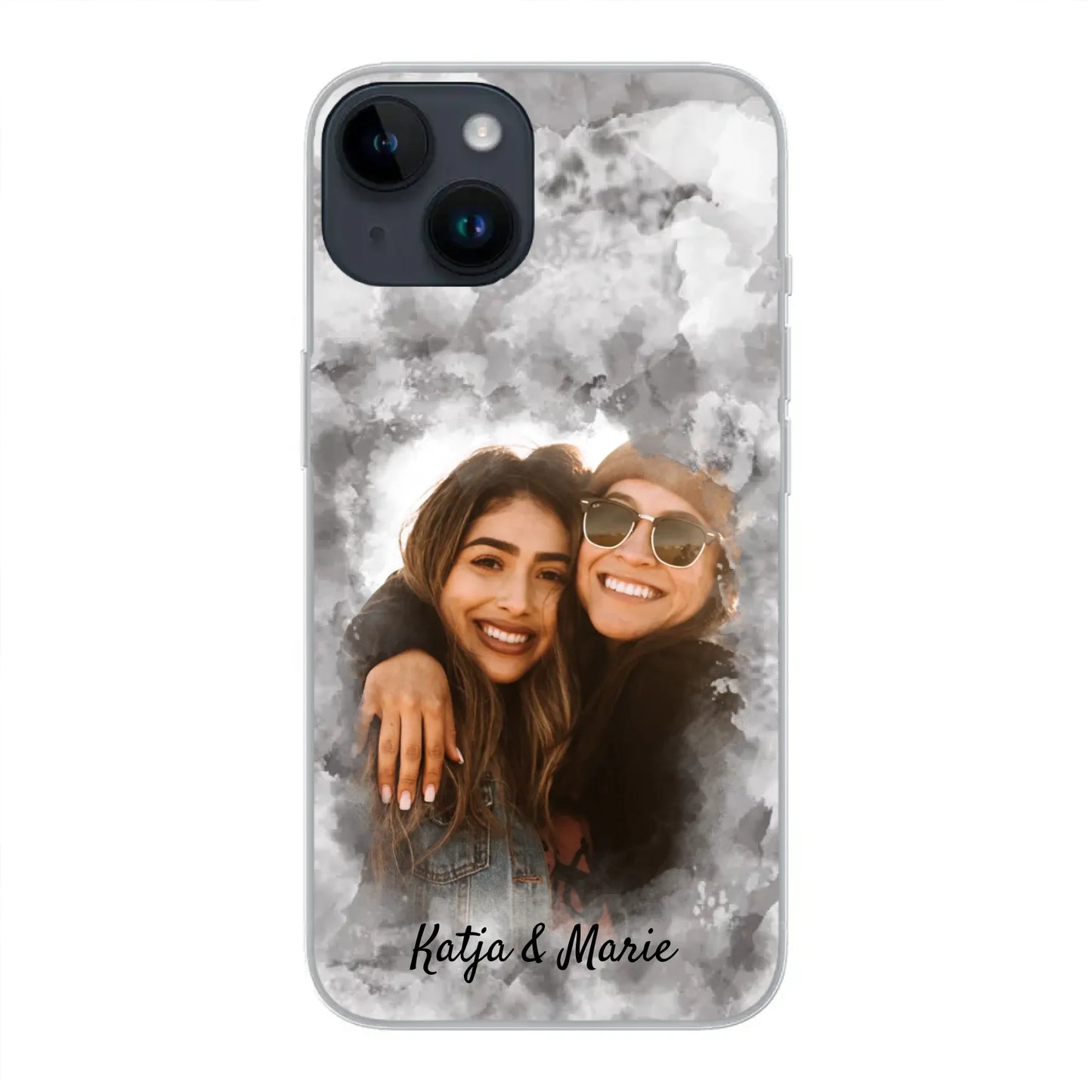 Dein Foto (Wasserfarbenstil) - Personalisierte Handyhülle
