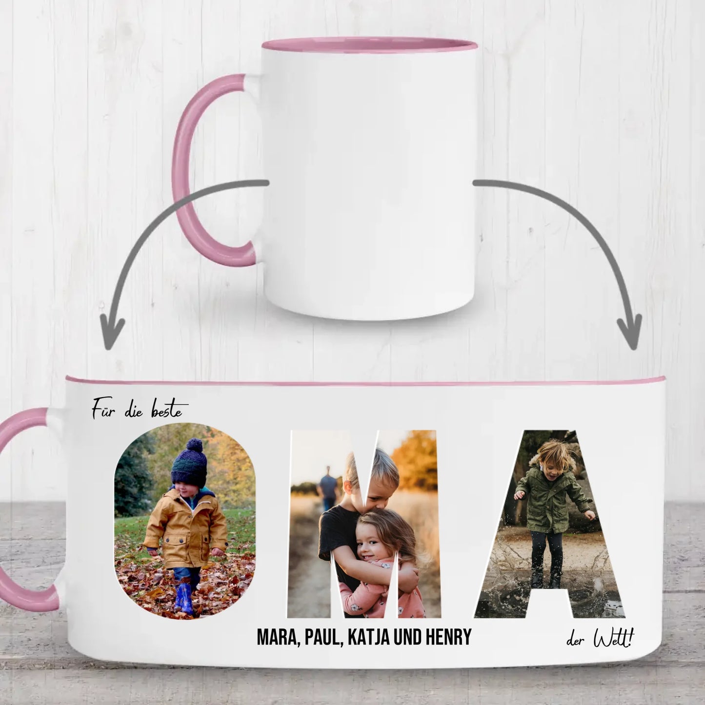 Mug pink whole printarea