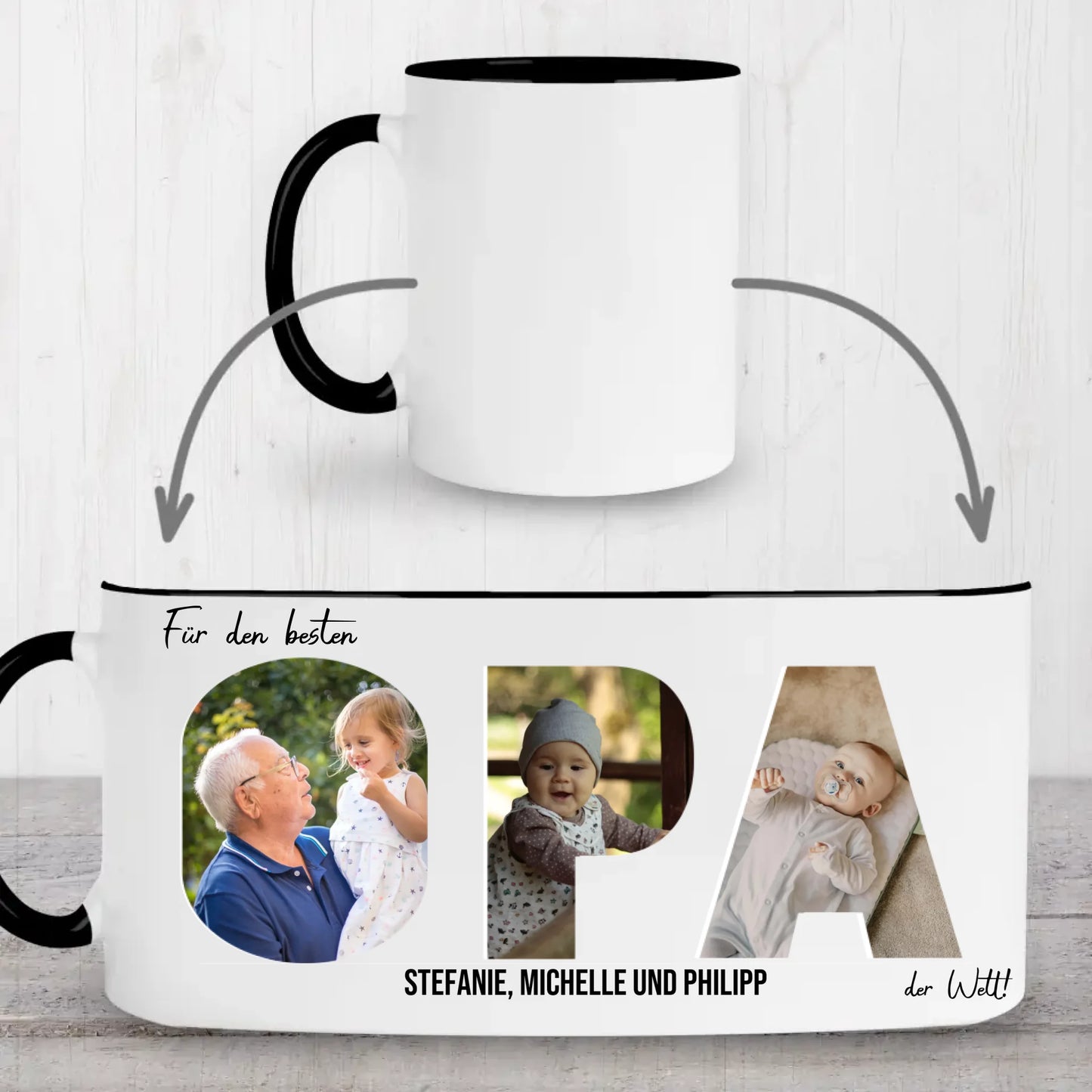 Mug black whole printarea
