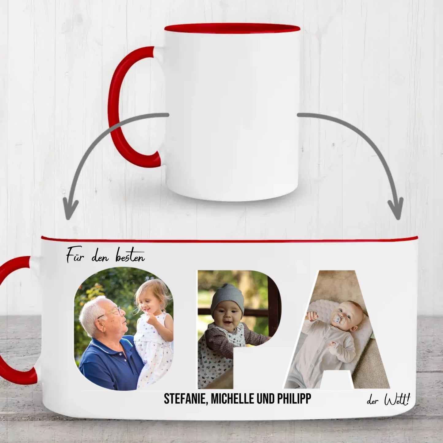 Mug red whole printarea